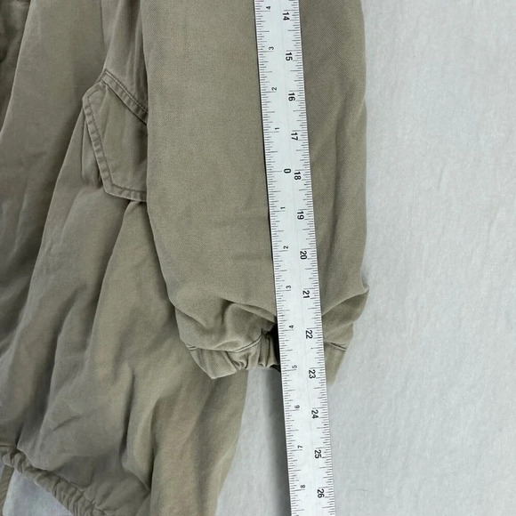 Garnet Hill Coat Women's Sz Brown Hooded Full Zipped Sherpa Fleece Lined Parka - Picture 4 of 13